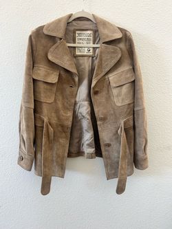 Vintage Levi’s Tan Suede Belted Jacket