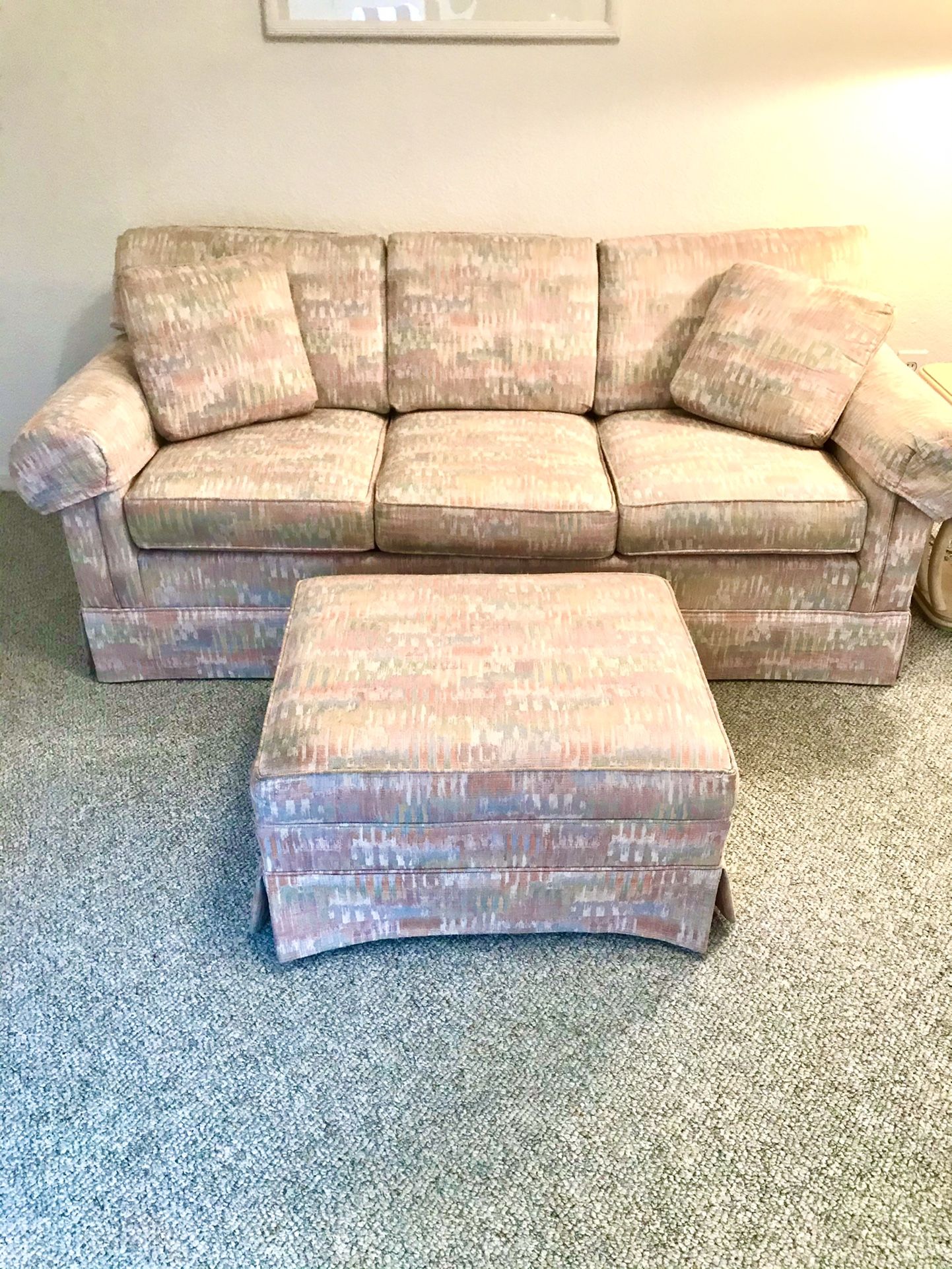 Mid Century Thmoasville Sleeper Sofa And Tufted Accent Chair