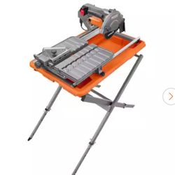 RIDGID 9-Amp 7 in. Blade Corded Wet Tile Saw with Stand