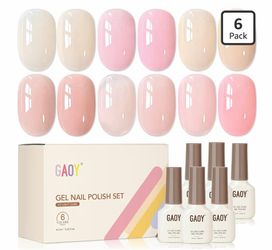 GAOY Gel Nail Polish Set 6 Colors