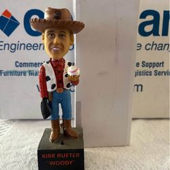 SF Giants SGA 6/30/2019 PIXAR DAY Kirk Rueter "Woody" Talking Bobblehead