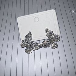 Diamond Butterfly Earrings 