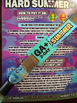 Hard Summer two day GA+ ticket