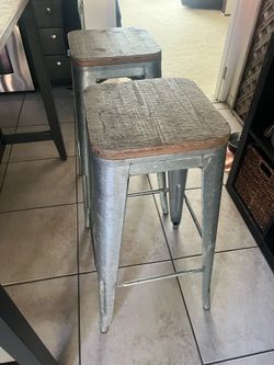 Industrial style bar stools