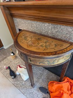 Half Round Side Table $20