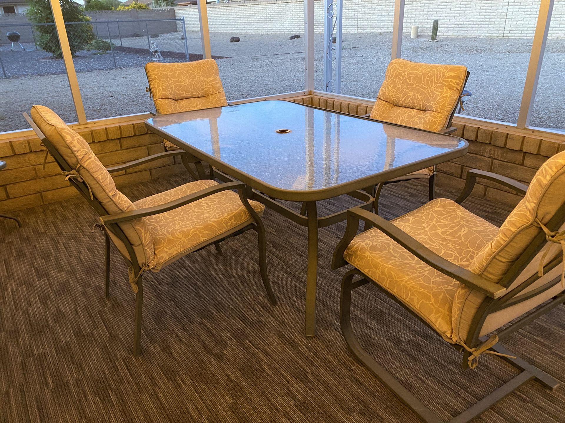 Glass Top Patio Set for Sale in Sun City, AZ OfferUp