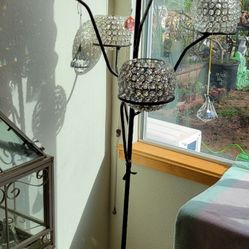 Beautiful Vintage Wrought Iron Candle
Holder Floor Stand