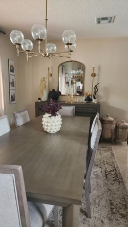 Modern dining set 7 pieces