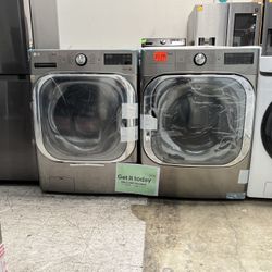 mega cubic lg front washer thinq load feet capacity dryer set cubic feet 