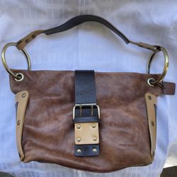 Emmy Wieleman 3 Tone Color Block Leather Purse
