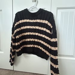 Black And Brown Sweater 