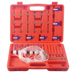 DAYUAN 6 Cylinder Diesel Injector Flow Meter Diagnostic Set, Cylinder Common Rail Adaptor Test Tool Leak Off Test Kit