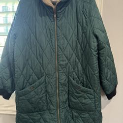 Weatherproof  Women’s Quilted Puffer Jacket Green, XL