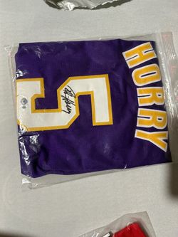 Los Angeles Lakers Robert Horry Autographed Custom Jersey PSA COA Certified