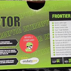 Interceptor tan boots