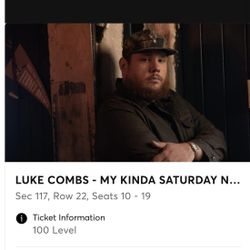 Luke Combs Tickets (Price Is Per Ticket) 