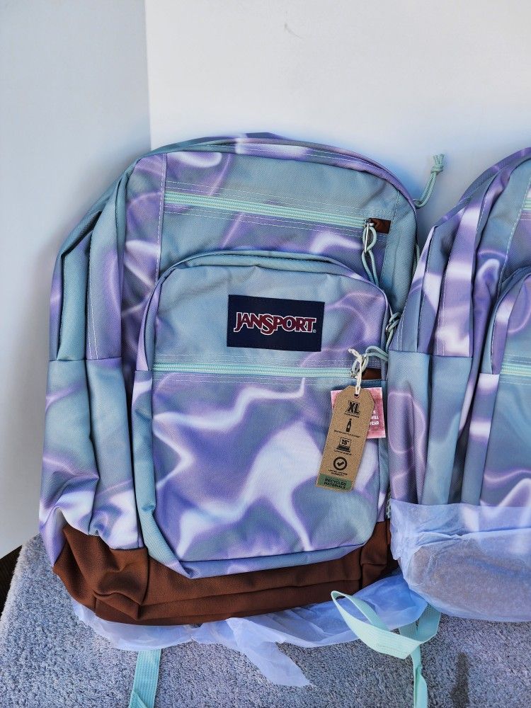 Jansport 17.5 Cool Student Platinum Puddles Backpack $20 Ea. Brand New (Price Is Firm)