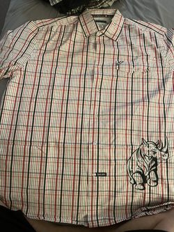 Ecko Short Sleeve Button Up Shirt Size XL