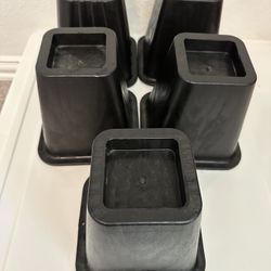Black Bed Risers (5 Total)