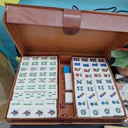 Vintage Mahjong Set In Case