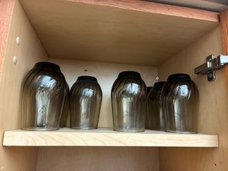 Set of 10 barrel glasses