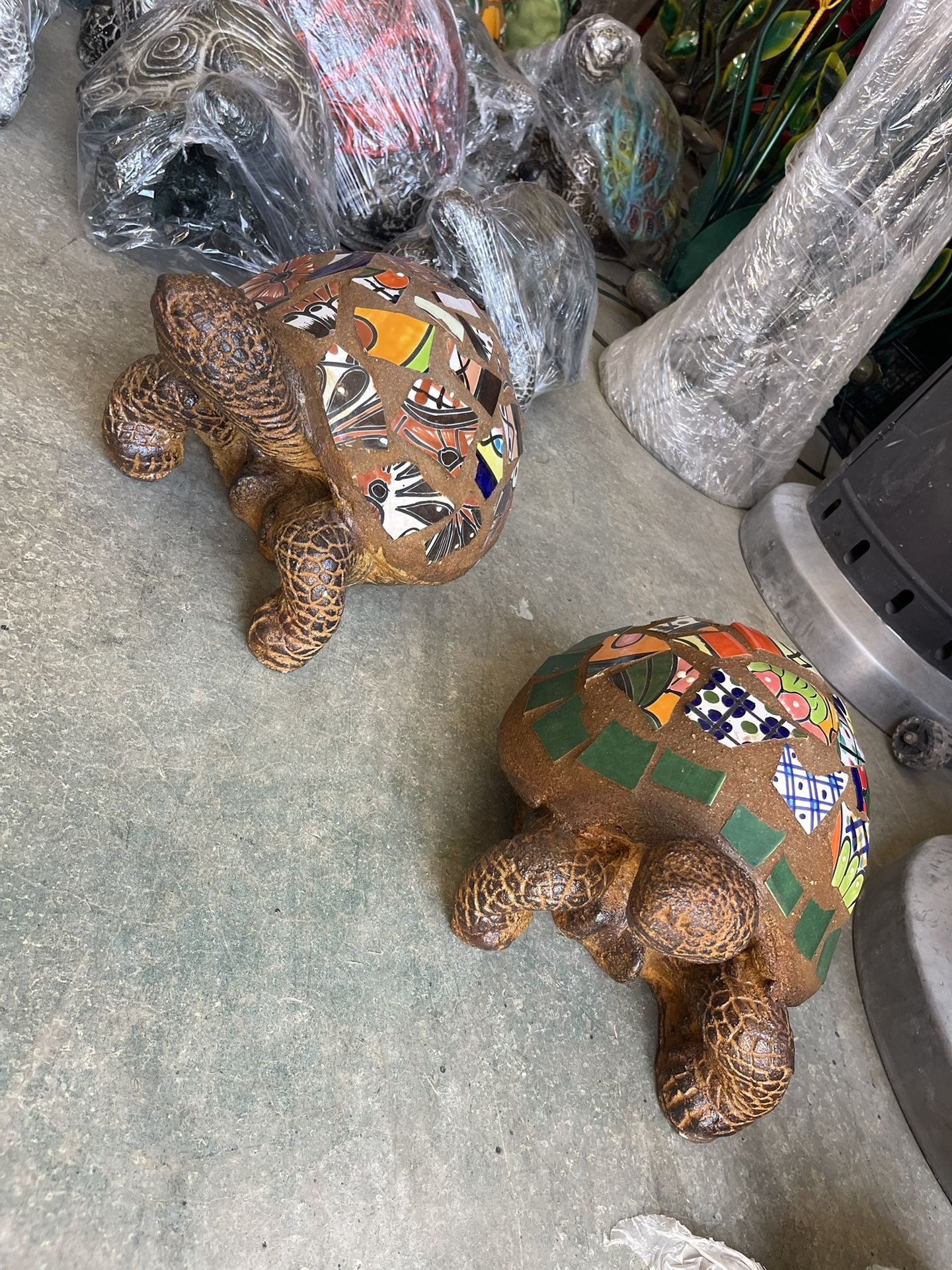 Cement Turtles