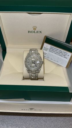 Rolex Datejust Iced Out 41mm 12.5 Carat Diamonds