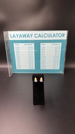 10k prayer hands earrings