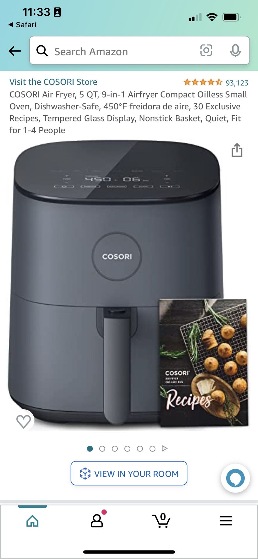 New In Box! Cosori Air Fryer Pro LE 5qt 9-in-1