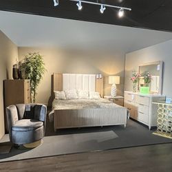 Brown 4PC King Bedroom Set