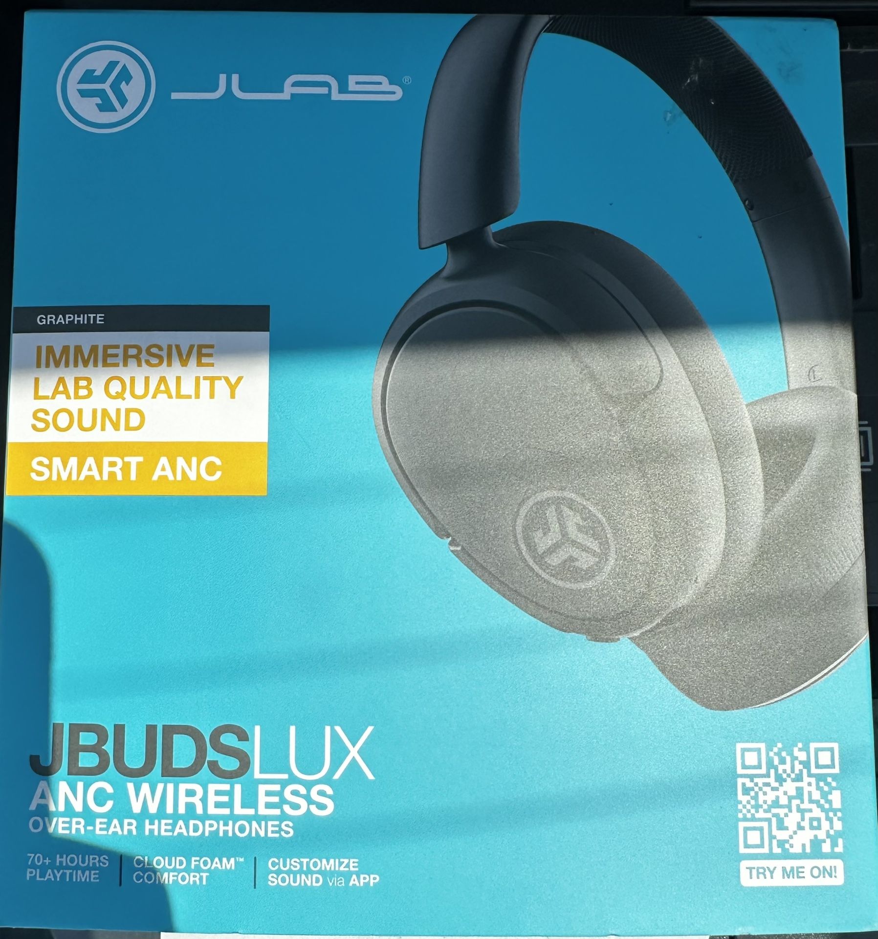 JBuds Lux Smart ANC App Bluetooth USB-C Wireless Headphones Over Ear MRSP $80