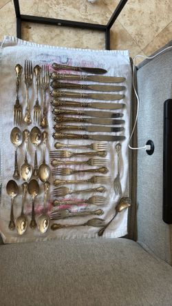 “Gorham” 1895 patent sterling silver 32-piece flatware set