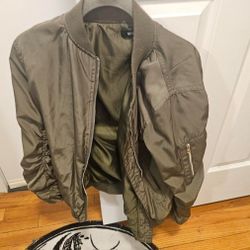 Green Bomber Jacket