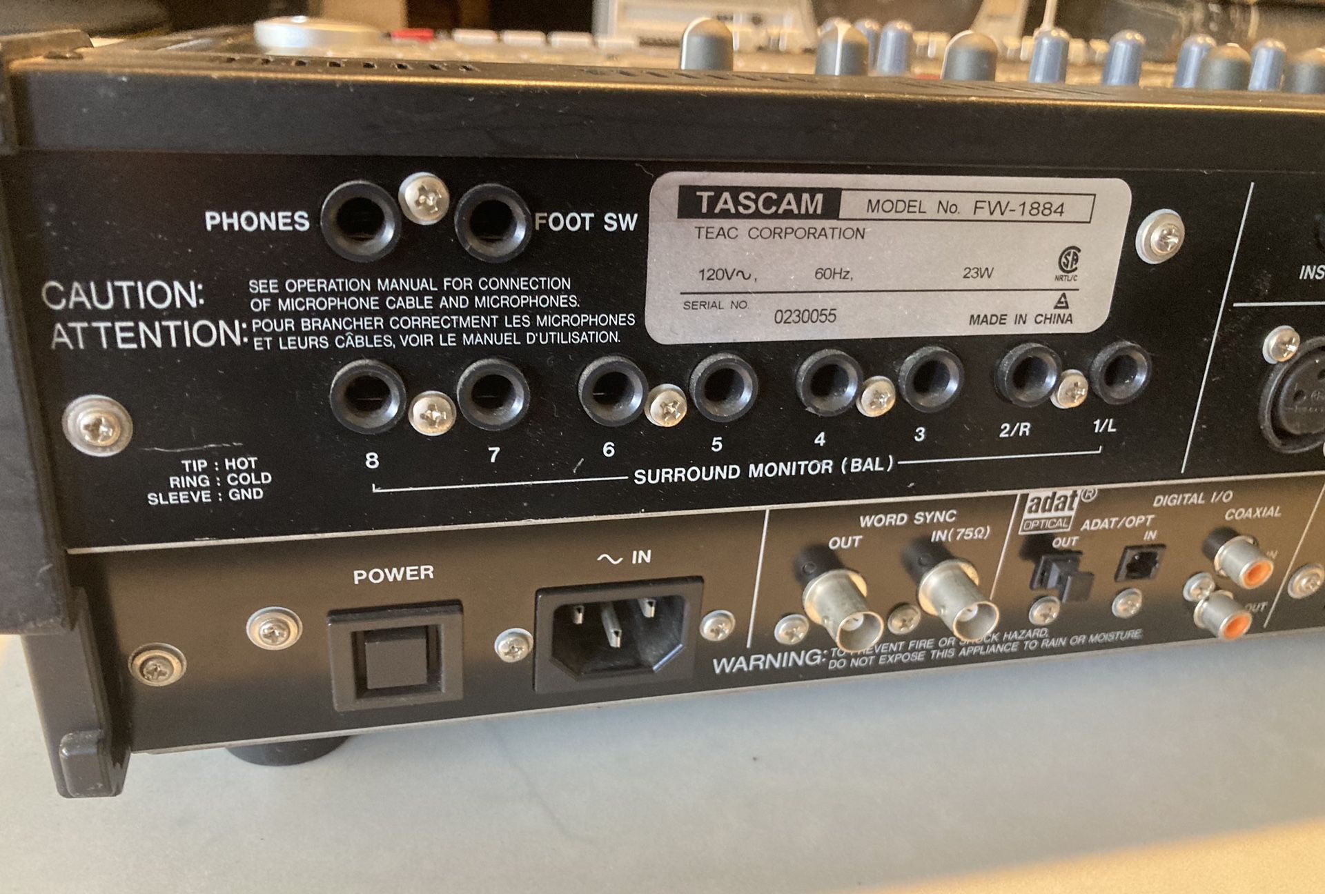 Tascam FW1884 Firewire Recording Interface/Digital Mixer w/Automation