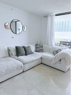 White Cloud sectional Couch