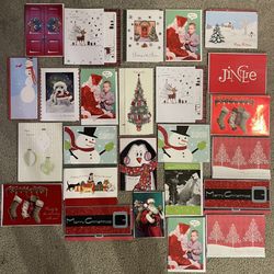 A Variety Of 25 wonderful quality Christmas  Cards! , I took a bunch Of Different Boxes and made Up  bundles! More info and description