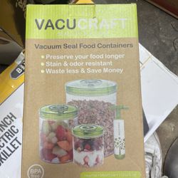 VacuaCraft Vacuum Seal Food Containers