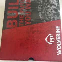 Wolverine trade wedge steel boots . 