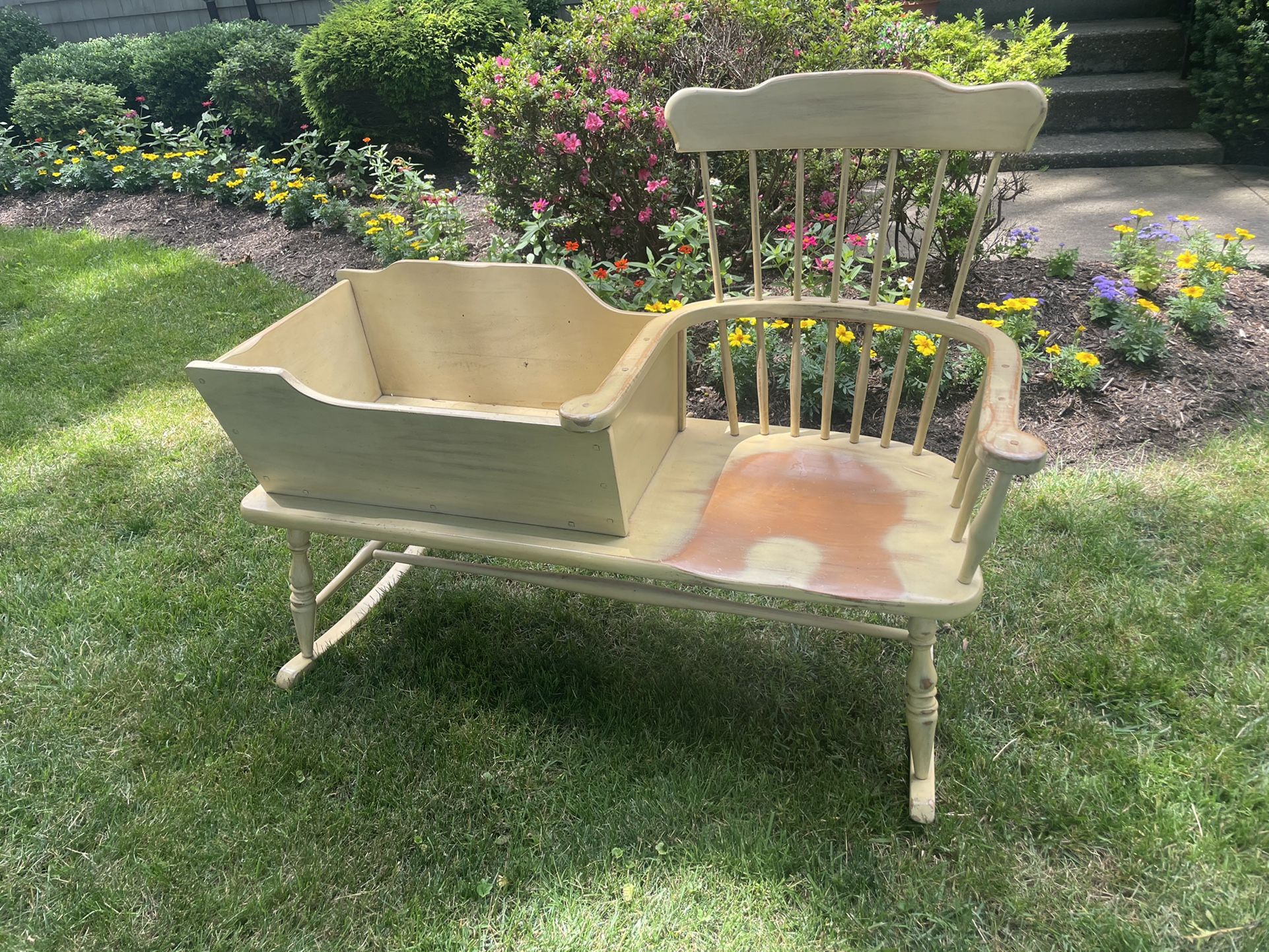 Amish Cradle Rocking Chair Combo