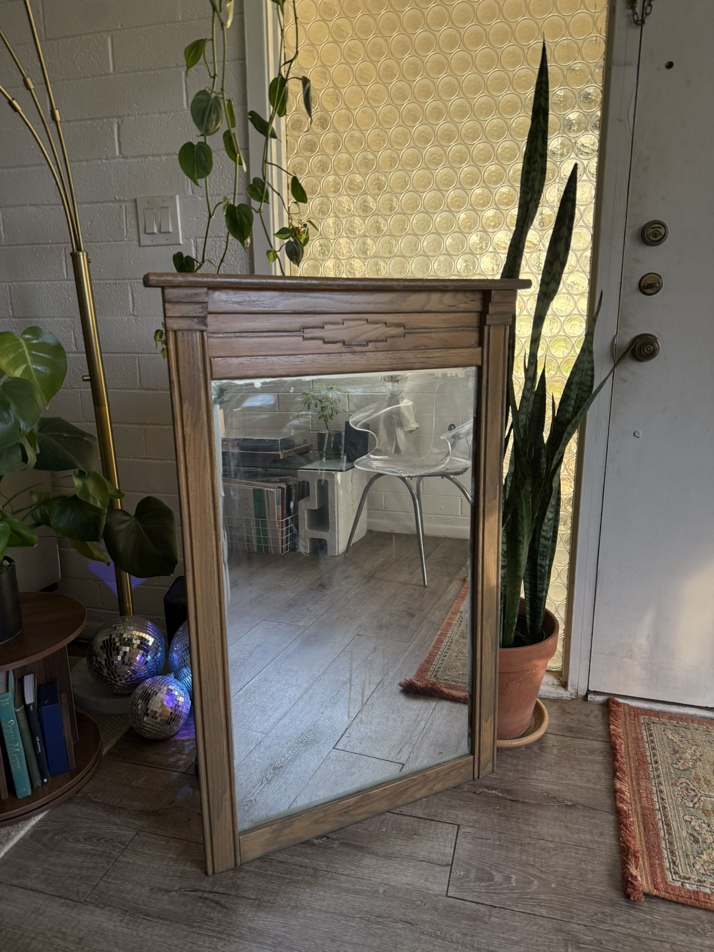 Wooden Frame Mirror