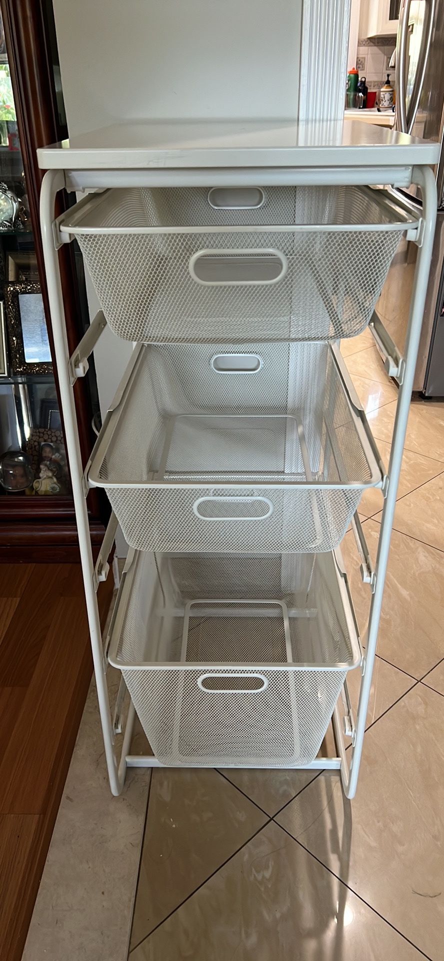 IKEA ALGOT mesh Wire Metal 3 Drawer Storage Unit