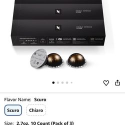 Nespresso Vertuo Chiaro 30-count capsules New sealed boxes $10 for the whole box of 30