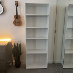 5 Shelf Bookcase (White)
