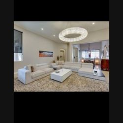 Large, Contemporary 4 Piece Modular Sofa Set