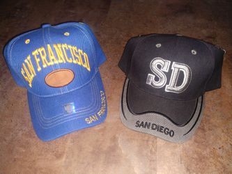 San Francisco and San Diego Baseball Cap Hat