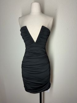 New Superdown black strapless dress, size Small