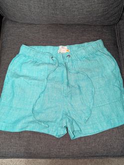 M, women's linen shorts