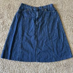Vintage Denim Skirt