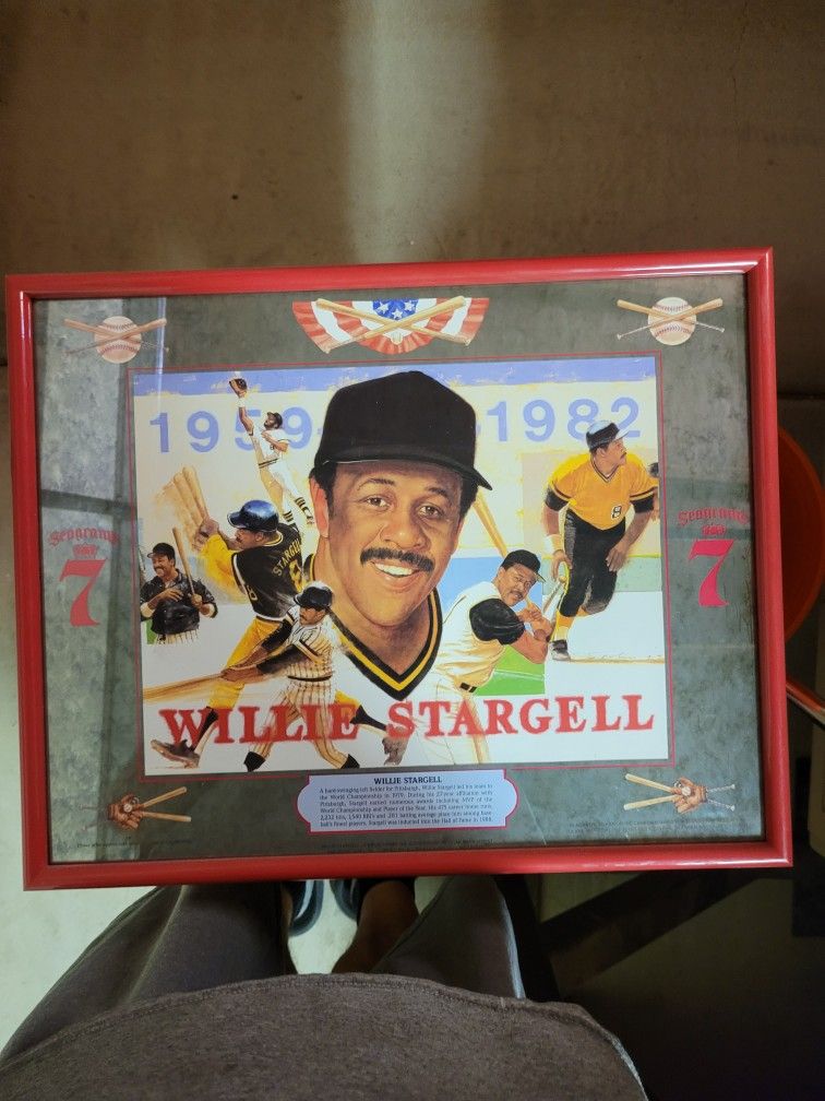 Willie Stargel Seagram's 7 Vintage Collectible 