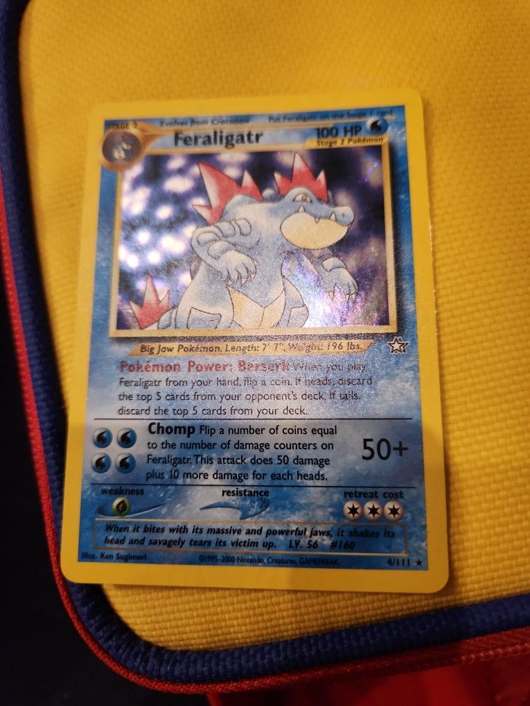 Feraligatr 5/111 - Neo Genesis Pokemon Card (Light Played)